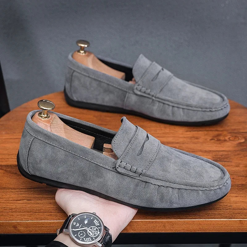 Mocassim Masculino de Camurça Allegante
