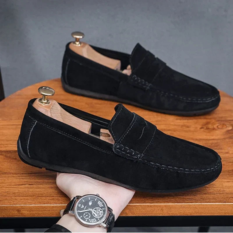 Mocassim Masculino de Camurça Allegante