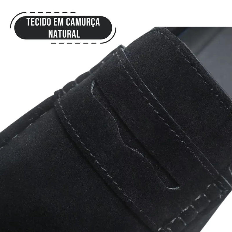 Mocassim Masculino de Camurça Allegante